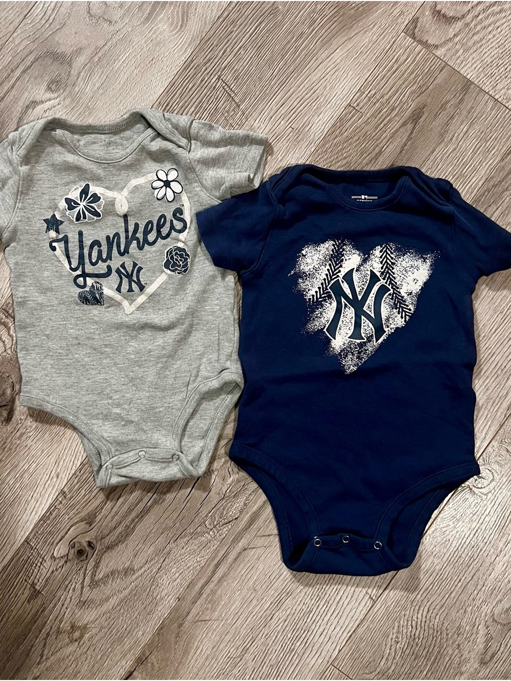 Sparkly NY Yankees Onesies